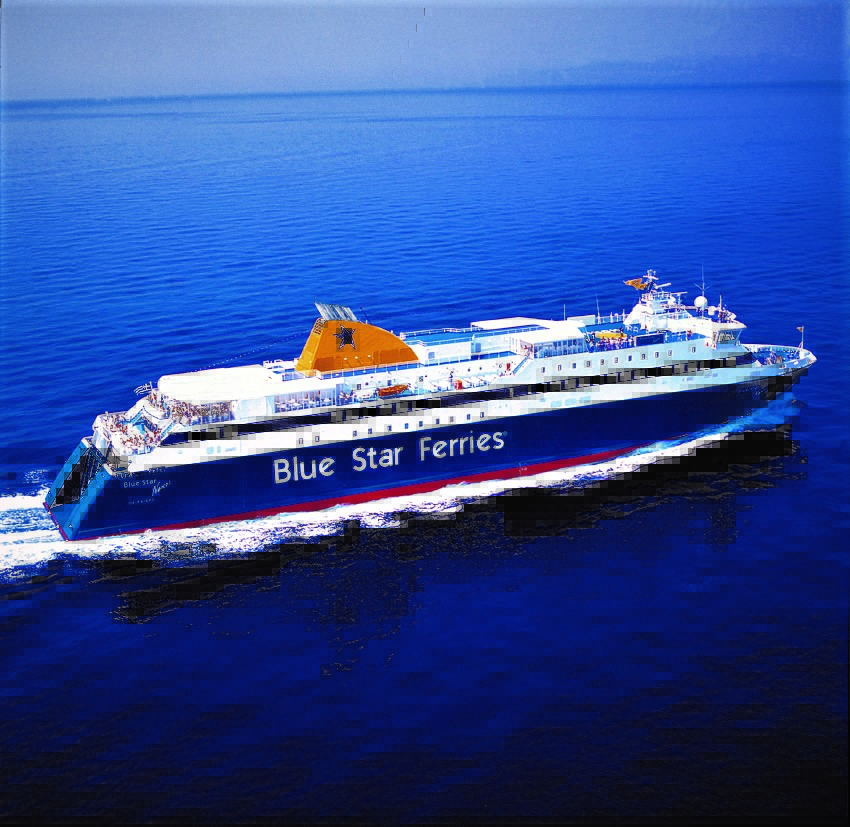 Ferry in the middle of the Aegean