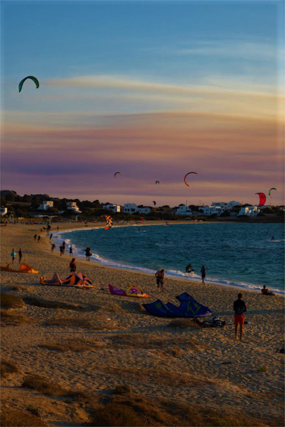 Sunset view from the kite beach