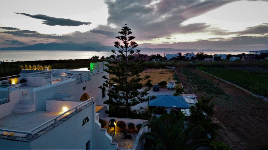 Panoramic View of our beachfront hotel