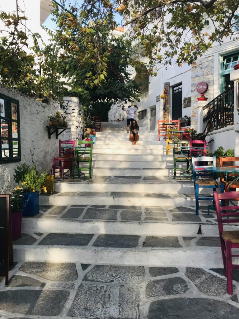 Exploring the villages of Naxos.